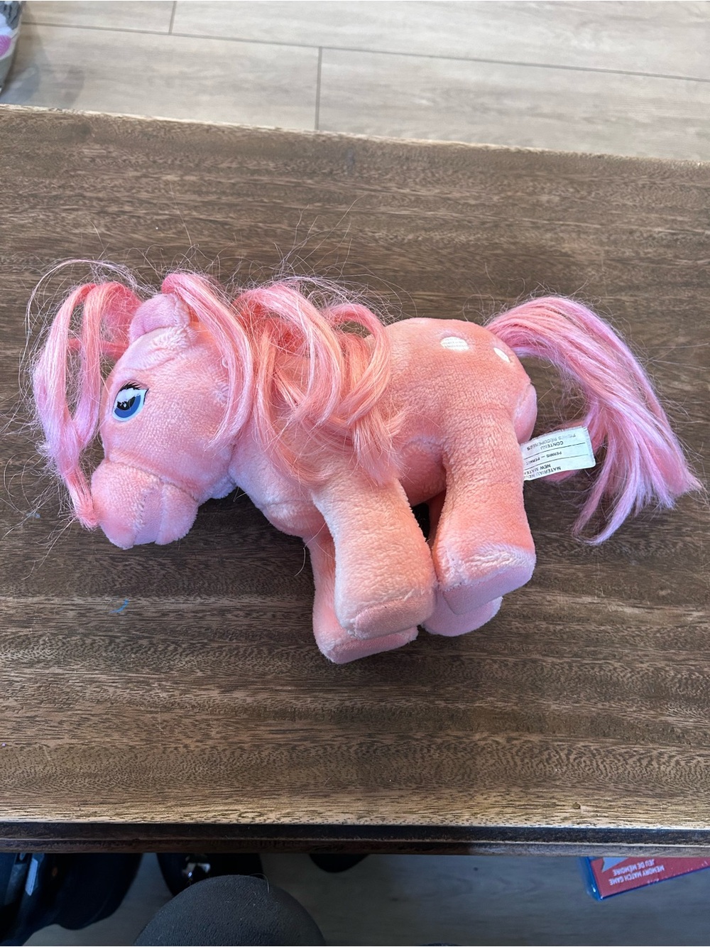 Vintage 1980s Hasbro Softies My Little Pony Cotton Candy Plush Pink Pony Stuffed